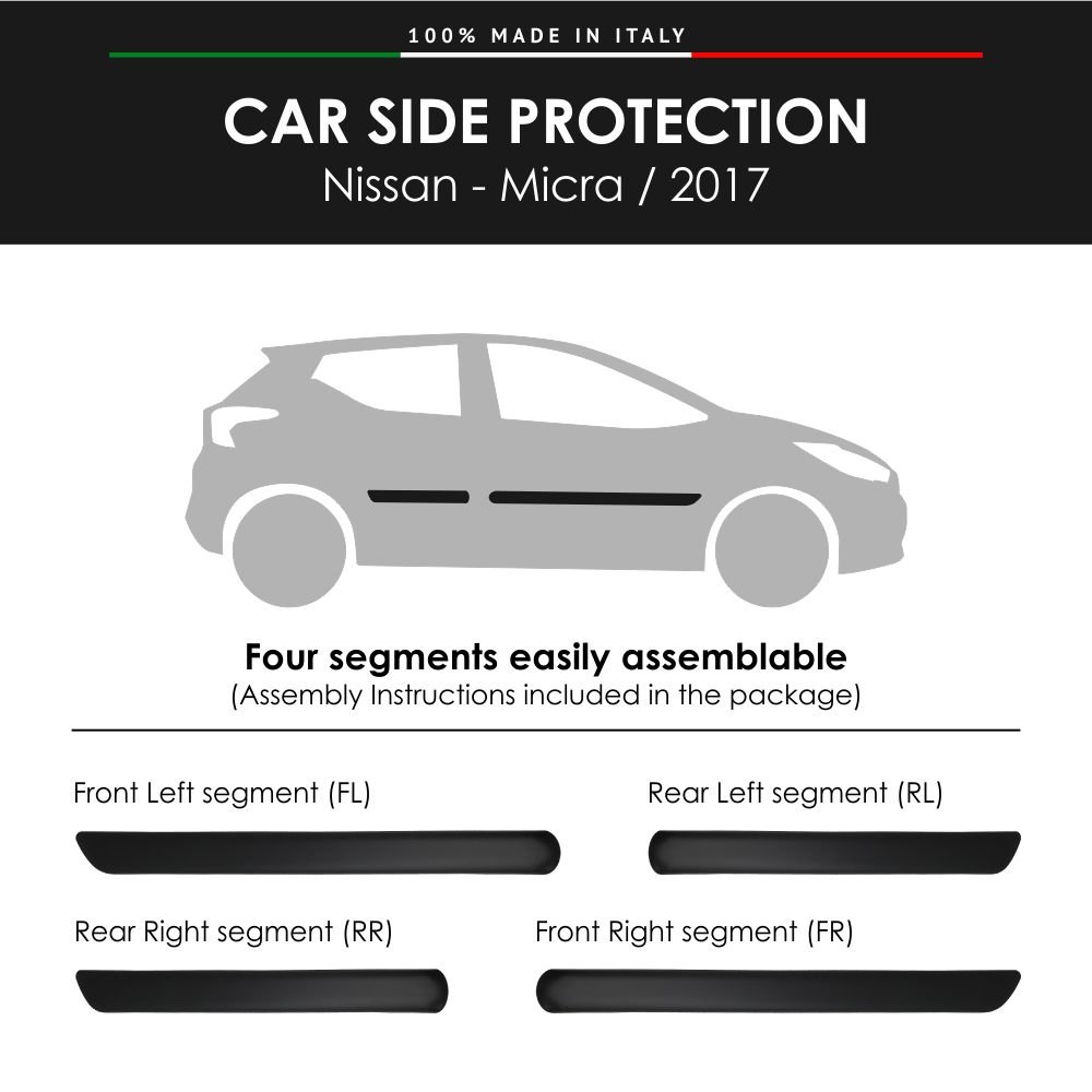 Modanature Laterali per Nissan con Biadesivo 3M - immagine 2
