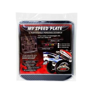 Portatarga Moto Universali, Silver Carbon