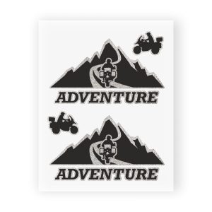 Adesivi Stickers Adventure Mountain 10 x 12 cm