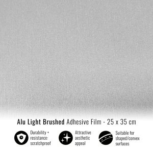 Pellicola Adesiva per Wrapping Alu Light Brushed