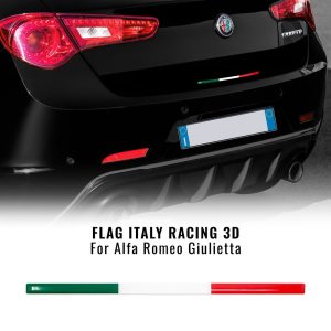 Stripe Striscia Adesiva 3D Tricolore Italia per Posteriore Alfa Giulietta