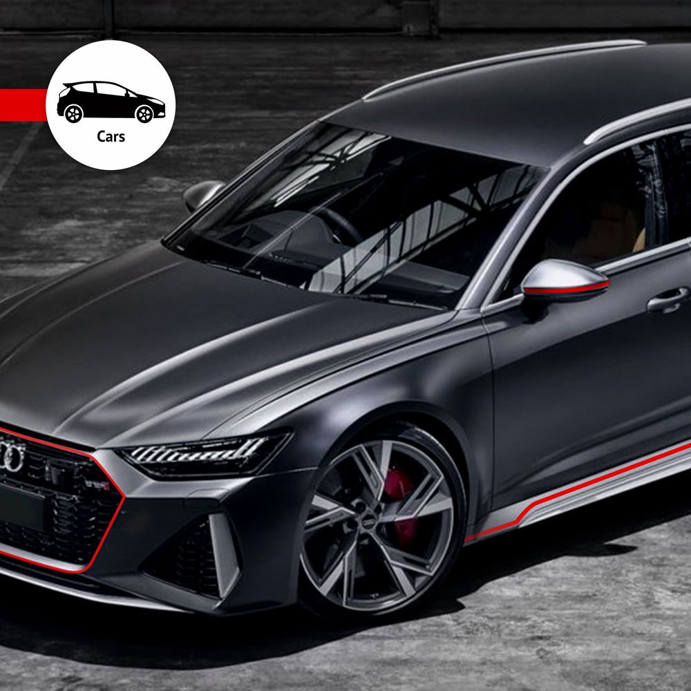Trim Stripe Strisce Adesive per Auto, Rosso - immagine 5