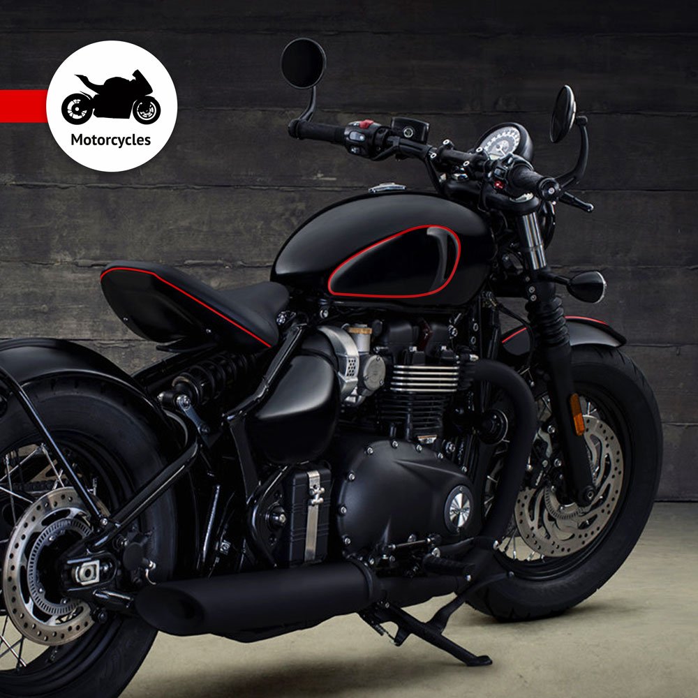 Trim Stripe Strisce Adesive per Auto, Rosso - immagine 6